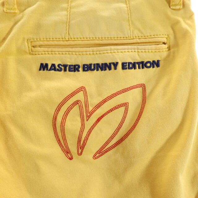 マスターズバニーエディション ゴルフ ロゴ刺繍 パンツ 5 イエロー MASTER BUNNY EDITION メンズ  【220826】