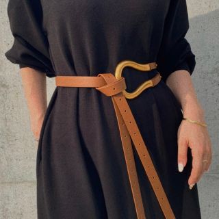 ステュディオス(STUDIOUS)のBuckle belt BROWN No.453(ベルト)