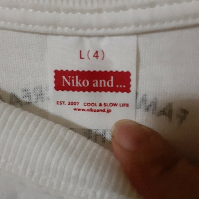 niko and...(ニコアンド)のニコアンド　マイペットロングスリーブTシャツ レディースのトップス(シャツ/ブラウス(長袖/七分))の商品写真