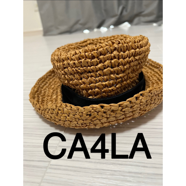 CA4LA - 麦わら帽子 ストローハット カシラ リボンの通販 by tam's 
