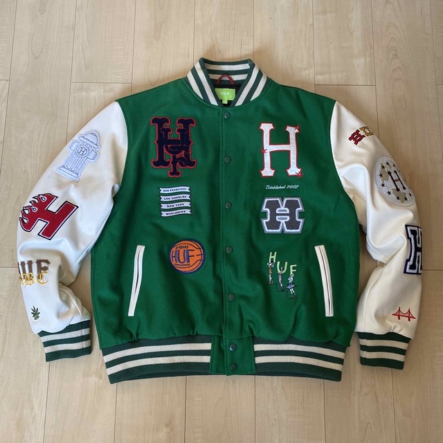 HUF 20 YEAR CLASSIC H VARSITY JACKET - スタジャン