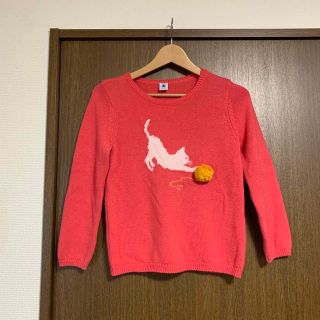 プチバトー(PETIT BATEAU)のネコちゃん柄ニット(ニット)