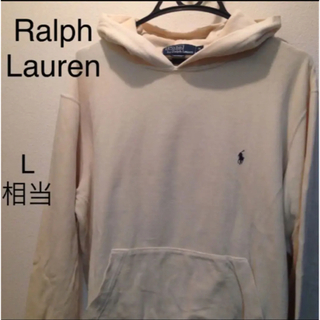ラルフローレン(Ralph Lauren)のレア✨ポロラルフローレン 春色スウェット 刺繍ロゴパーカー フーディー (パーカー)