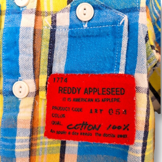 reddy apple seed 95cm 長袖ワンピース チュニック 青