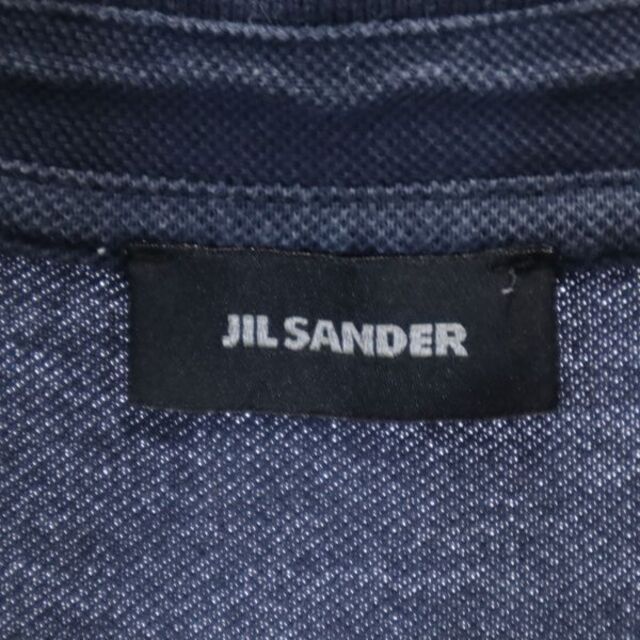 ジルサンダー 半袖 ポロシャツ M ネイビー JIL SANDER 鹿の子 メンズ  220812 7