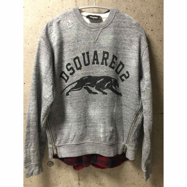 DSQUARED2(ディースクエアード)のDSQUARED2 ダメージ加工　スウェット メンズのトップス(スウェット)の商品写真