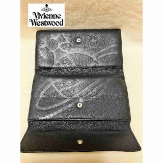 ヴィヴィアンウエストウッド(Vivienne Westwood)のヴィヴィアン ウエストウッド デカオーブ レザー 押し型 長財布(長財布)