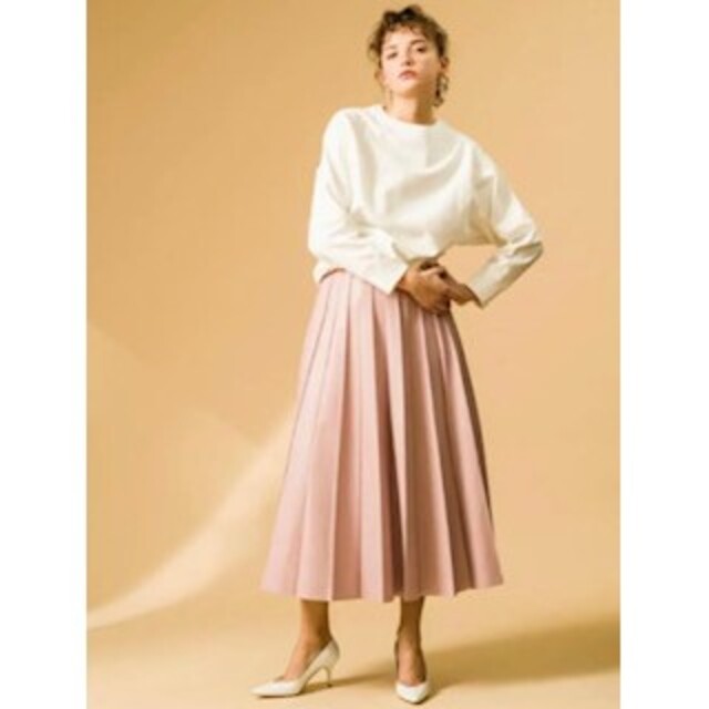 ﻿ebure エブール　Leather Skirt 38