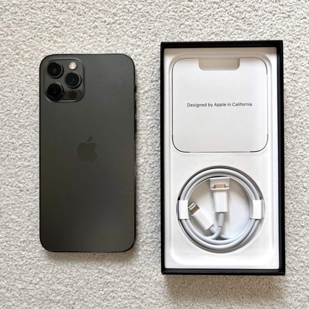 最初の pro iPhone12 - iPhone 128GB SIMフリー グラファイト ...