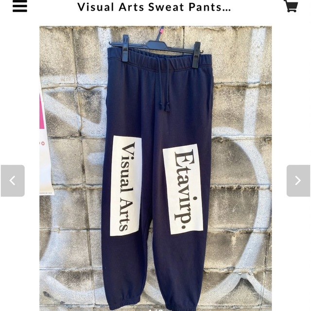 【XL】Etavirp Visual Arts Sweat Pants ネイビー