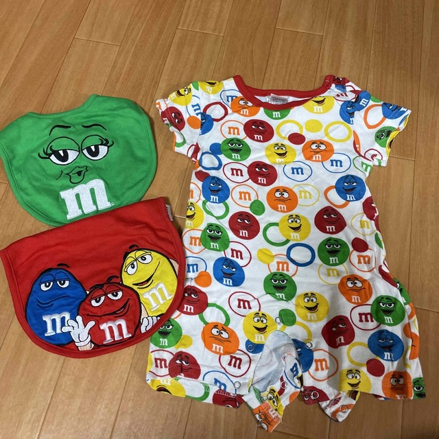 日本未入荷⭐︎ロンパースandスタイの3点セット⭐︎M&M キッズ/ベビー/マタニティのベビー服(~85cm)(ロンパース)の商品写真