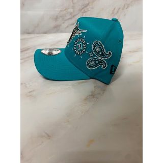 Newera 9forty マイアミマーリンズ ペイズリースナップバックキャップ