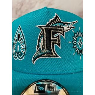 Newera 9forty マイアミマーリンズ ペイズリースナップバックキャップ