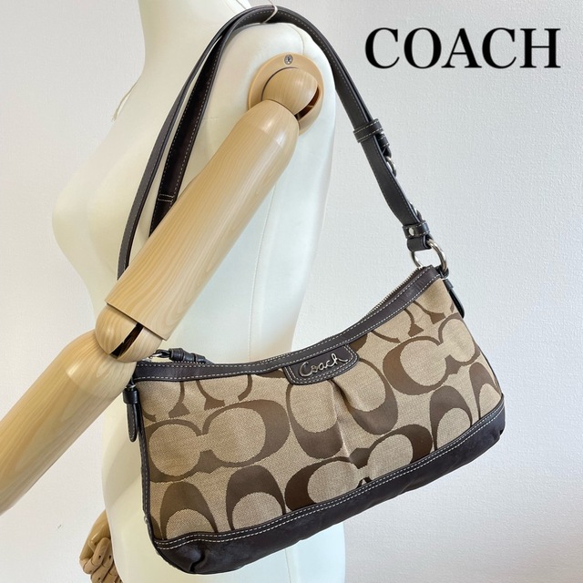 ■美品■ COACH コーチ シグネチャー レザー 2way ショルダーバッグ | フリマアプリ ラクマ
