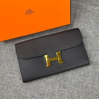 HERMES ベアンスフレ カーフ 長財布 レッド 赤 ネットオンラインストア