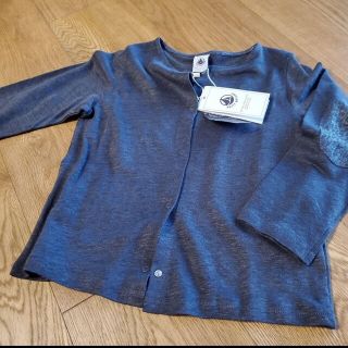 プチバトー(PETIT BATEAU)のプチバトー　麻　リネンカーディガン　110㎝　5歳(カーディガン)