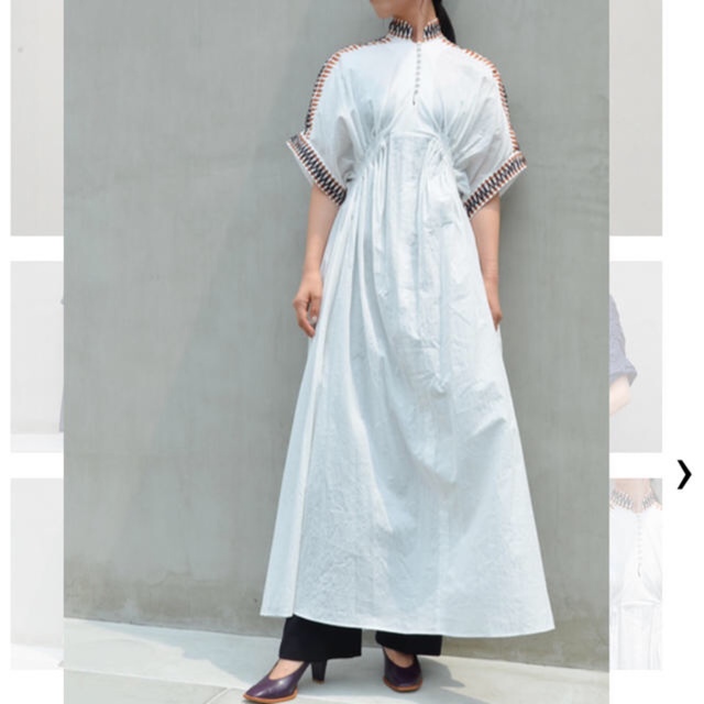 mame(マメ)のmame Lattice Pattern Dress  レディースのワンピース(ロングワンピース/マキシワンピース)の商品写真