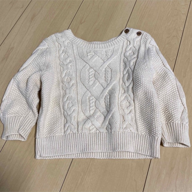 babyGAP(ベビーギャップ)のbaby gap ニット　コットンニット　80サイズ キッズ/ベビー/マタニティのベビー服(~85cm)(ニット/セーター)の商品写真