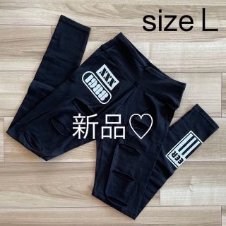 チアー(CHEER)の新品♡L★チアー★ダメージレギンス☆ダンス(パンツ/スパッツ)