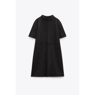 ザラ(ZARA)のZARA ソフトワンピース ハイネックワンピース(ミニワンピース)