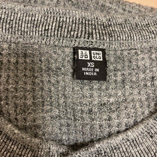 UNIQLO(ユニクロ)のユニクロ　ワッフルヘンリーシャツ　長袖 メンズのトップス(Tシャツ/カットソー(七分/長袖))の商品写真