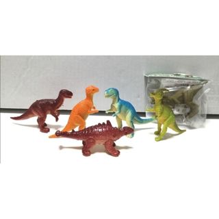 イワコー 面白消しゴム 恐竜 ソフビ ５個セット 人形 フィギュア(その他)