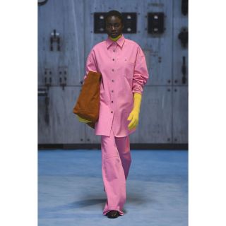 ラフシモンズ(RAF SIMONS)のラフシモンズ　デニム　ピンク　pink(デニム/ジーンズ)