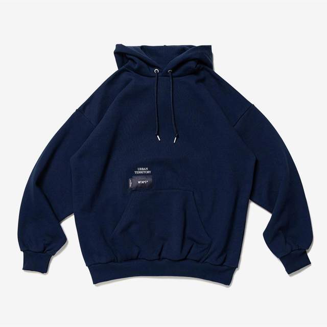 NAVY M CROSS BONES / HOODY / COTTON