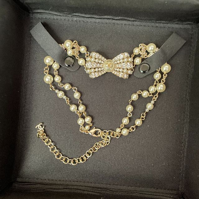 返品?交換対象商品】 CHANEL - CHANEL ネックレスシャネルパール