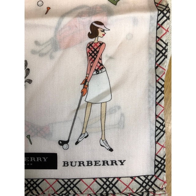 BURBERRY(バーバリー)のBURBERRY バーバリー　ゴルフ　大判　ハンカチ レディースのファッション小物(ハンカチ)の商品写真