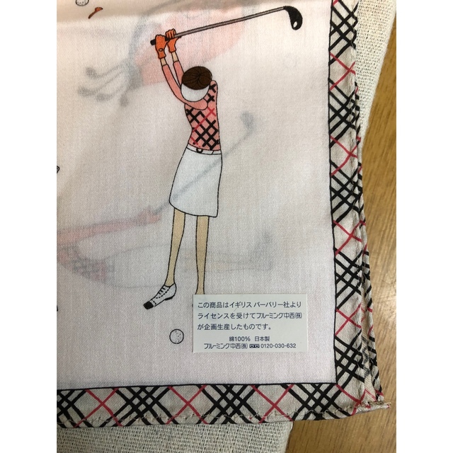 BURBERRY(バーバリー)のBURBERRY バーバリー　ゴルフ　大判　ハンカチ レディースのファッション小物(ハンカチ)の商品写真