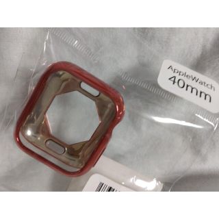 ウィゴー(WEGO)の赤アップルウォッチケース40mm1個(モバイルケース/カバー)