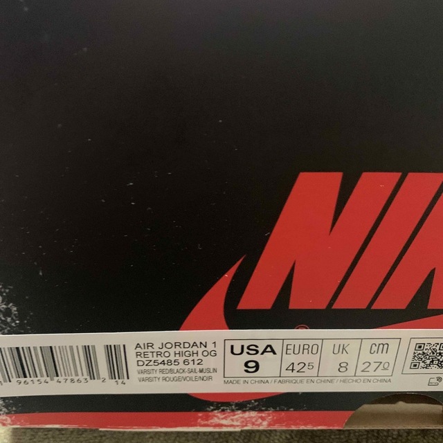 Nike Air Jordan 1 High OG Chicago  27cm