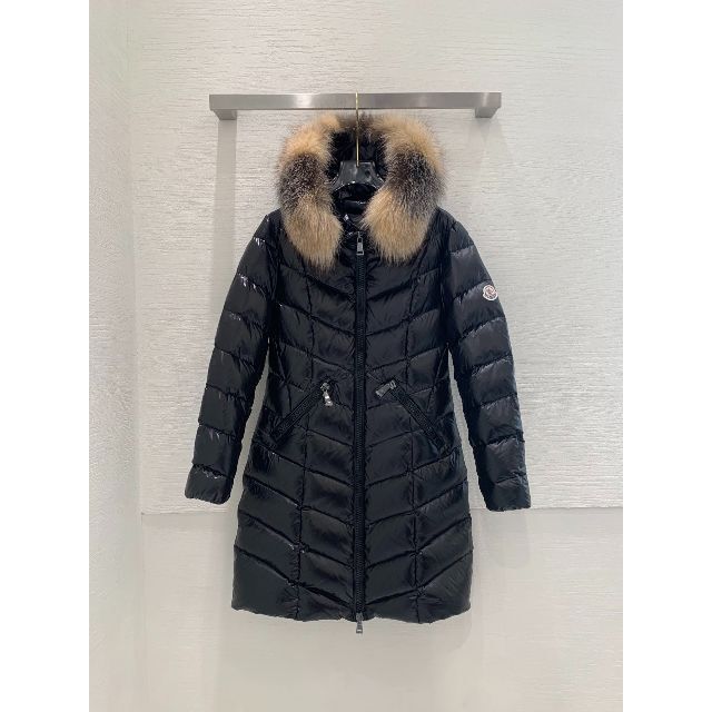 独特の素材 MONCLER 未使用 フォックスファー HERMIFUR エルミファー ダウン モンクレール ダウンジャケット 