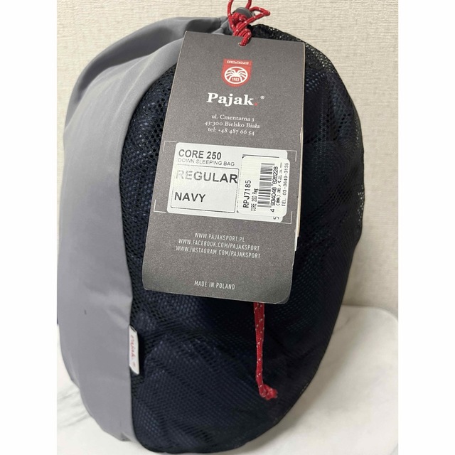 新品 PAJAK（パヤク）CORE 250 Reg/ RPJ7185 マミー寝袋 スポーツ/アウトドアのアウトドア(寝袋/寝具)の商品写真