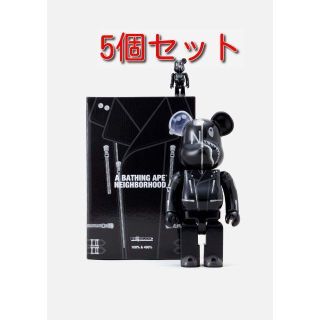 メディコムトイ(MEDICOM TOY)のBAPE NBHD SHARK BE@RBRICK 100%&400% 5体(その他)