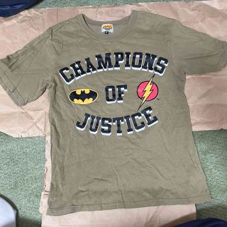 JUSTICE LEAGUE BABYDOLL Tシャツ サイズM カーキ(Tシャツ(半袖/袖なし))