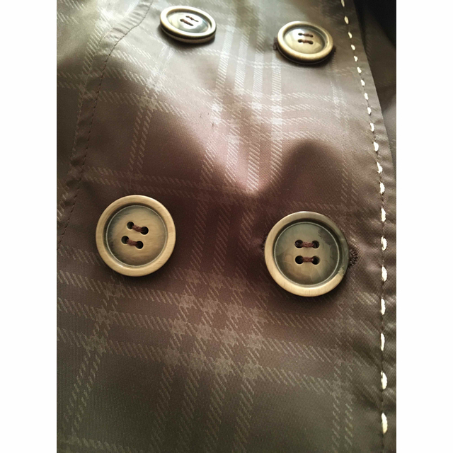 ステッチがかわいい♡ブラウンのロングコート レディースのジャケット/アウター(ロングコート)の商品写真