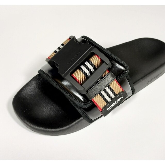 新品 バーバリー サンダル BURBERRY クリップベルト アイコン