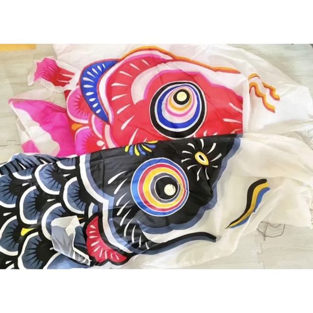 箱付き 鯉のぼり こいのぼり 親子 昭和レトロ ダイヤ フジサワ 俊峰 旭鱗印