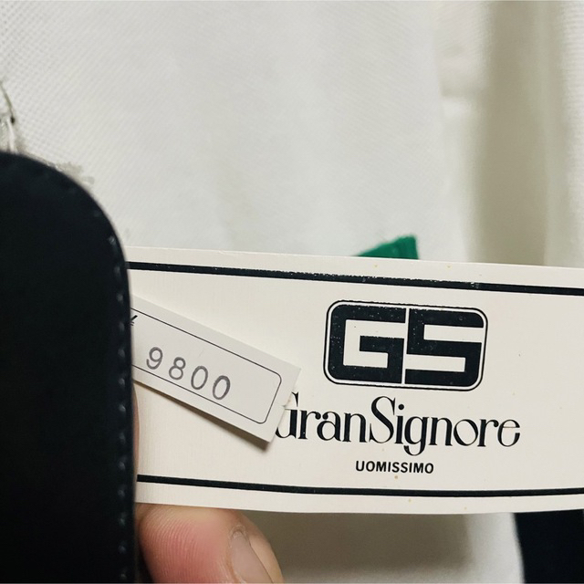 GRAN SIGNORE(グランシニョーレ)のメンズ　半袖ポロシャツ　Mサイズ　タグ付き メンズのトップス(ポロシャツ)の商品写真