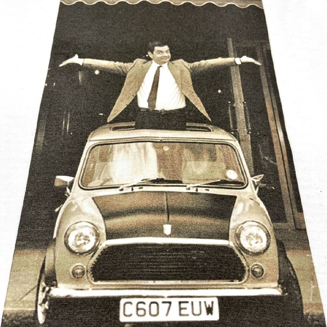 新品 Mr. Bean ミスタービーン ローバー ミニ クーパー セピア ロンT メンズのトップス(Tシャツ/カットソー(七分/長袖))の商品写真