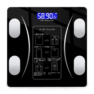 体重計 薄型 日本語対応APP&取扱説明書 Bluetooth対応(体重計/体脂肪計)