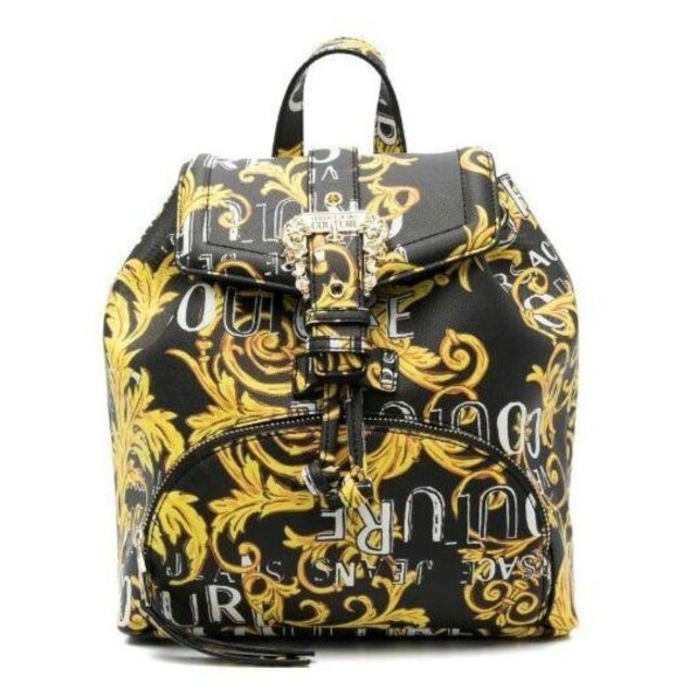 ☆早い物勝ち☆) VERSACE JEANS COUTURE リュック バロック ブラック