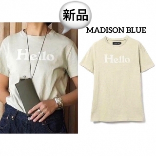 マディソンブルー(MADISONBLUE)の新品MADISONBLUEマディソンブルーPilgrim別注Hello Tシャツ(Tシャツ(半袖/袖なし))