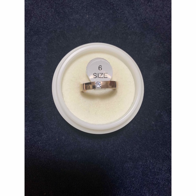 女性用ジルコニアリング　11号　ダイエット　指輪　磁気　ピンクゴールド レディースのアクセサリー(リング(指輪))の商品写真