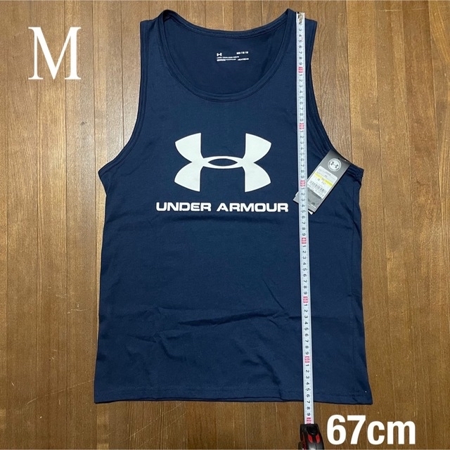 UNDER ARMOUR(アンダーアーマー)のUNDER ARMOUR人気胸ビッグロゴ未使用タンクトップ(M) メンズのトップス(タンクトップ)の商品写真