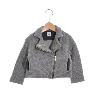 プチバトー(PETIT BATEAU)のPETIT BATEAU プチバトー ブルゾン（その他） 95 黒x白(総柄) 【古着】【中古】(ジャケット/上着)