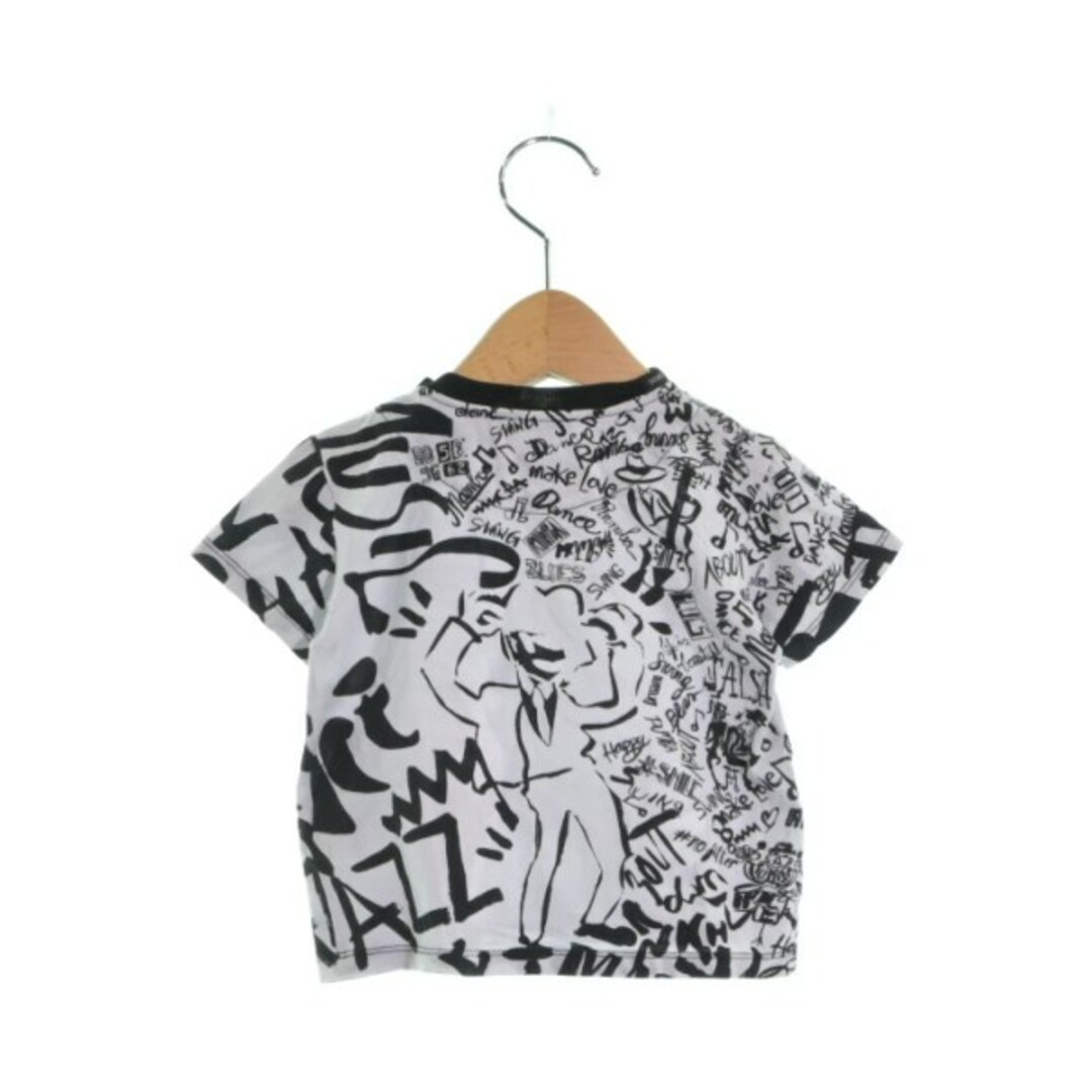 なし透け感DOLCE&GABBANA Tシャツ・カットソー 80 グレーx黒(総柄)