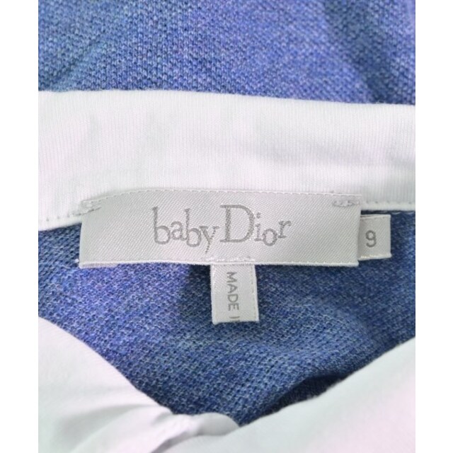 baby Dior(ベビーディオール)のbaby Dior ベイビーディオール Tシャツ・カットソー 80 紺x白 【古着】【中古】 キッズ/ベビー/マタニティのキッズ服女の子用(90cm~)(Tシャツ/カットソー)の商品写真